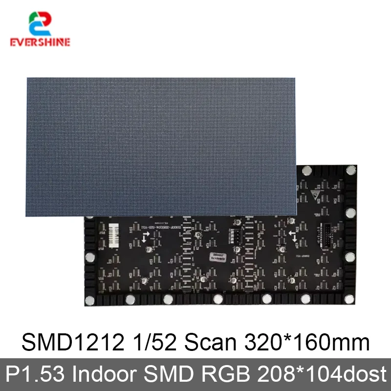 LED mažas žingsnis P1.53 Visų spalvų lankstus modulis 320x160mm 208x104 pikseliai SMD1212 lengvas patalpų lanksčios matricos skydelis Nuotrauka 0