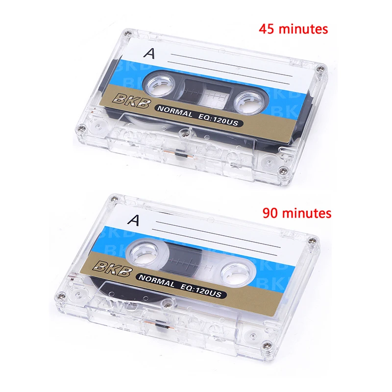 1 vnt 45/90 minučių magnetinės garso juostos įrašymas aukštos kokybės kalbos muzikos įrašymui Standartinė kasetė BKB tuščia juosta Nuotrauka 1