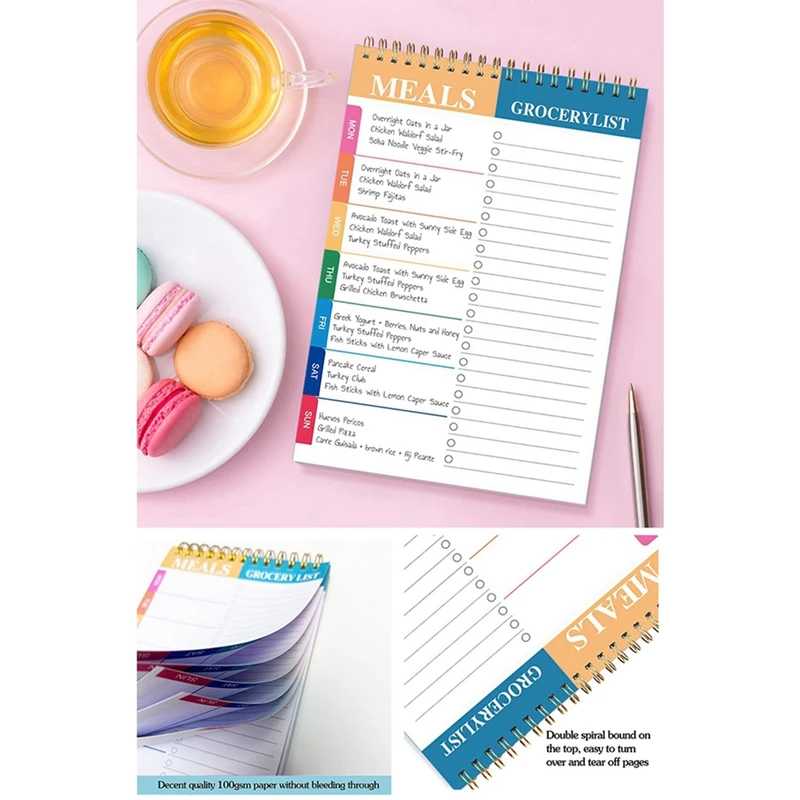 2 Piece Do List Notepad Planner Notebook Kaip parodyta popierinė savaitės planavimo priemonė Daily Task Pad Produktyvumo užrašų organizatorius Nuotrauka 1