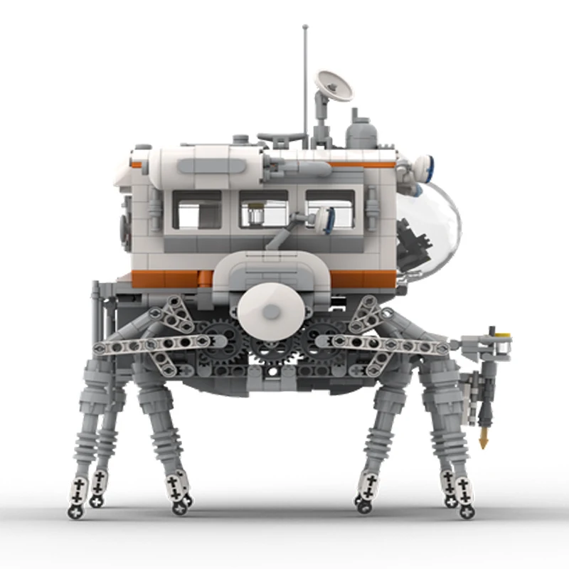 MOC statybiniai blokai Kūrybiniai MOC Space Walker roboto modelis Marso misija Kūrybiniai edukaciniai žaislai Plytų festivalio dovanos Nuotrauka 2