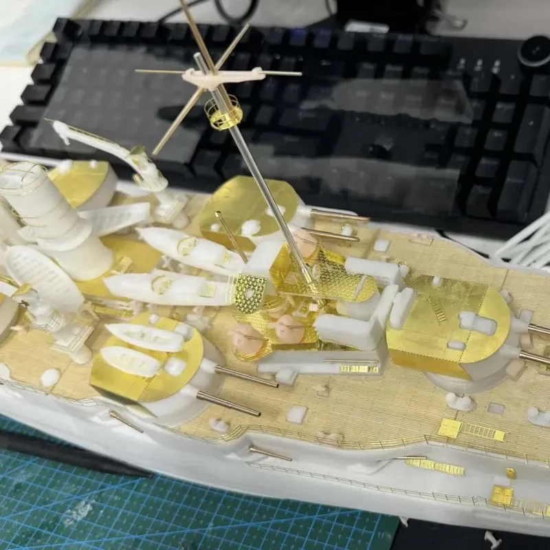 1/200 Nasau mūšio laivo modelio rinkinys Nuotolinio valdymo pultas Karo laivo modelio rinkinys 