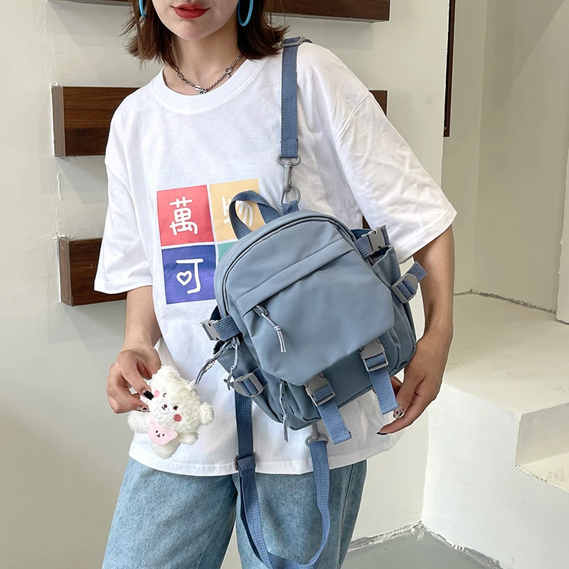 Fashion Kawaii mini kuprinė Moterų krepšys per petį paauglėms mergaitėms Daugiafunkcis mažas krepšys Ladies Travle mokyklinės kuprinės Nuotrauka 1