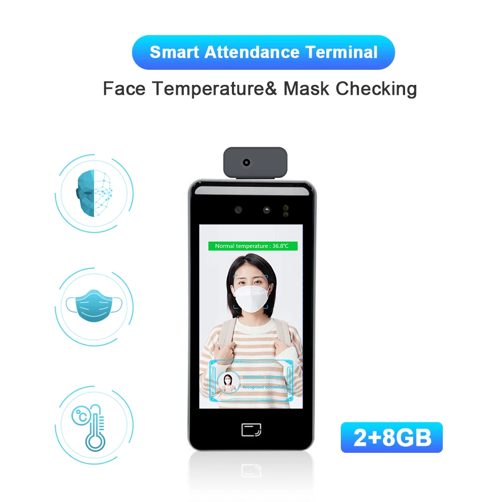 Office Employee perforacinių kortelių aparatas biometrinis Android veido atpažinimo laikas lankomumo laikrodžio programinės įrangos sistema su SDK programa Nuotrauka 1