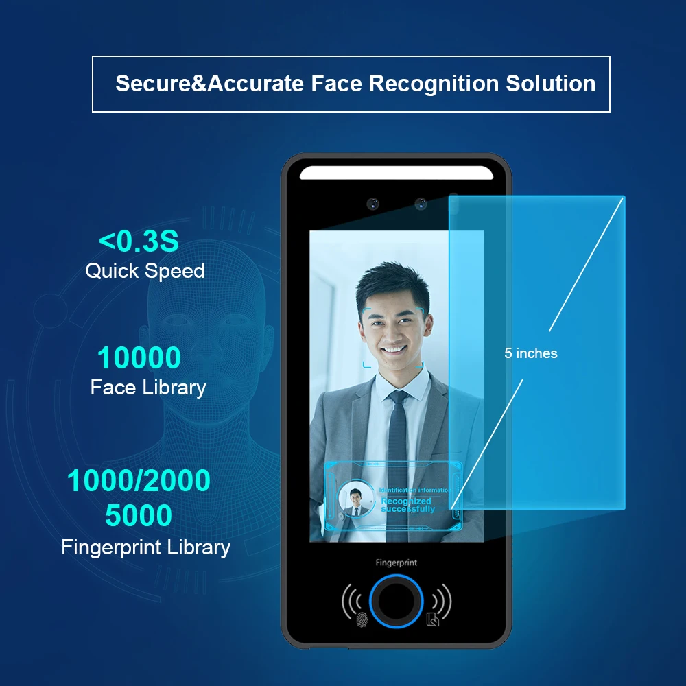 Office Employee perforacinių kortelių aparatas biometrinis Android veido atpažinimo laikas lankomumo laikrodžio programinės įrangos sistema su SDK programa Nuotrauka 2