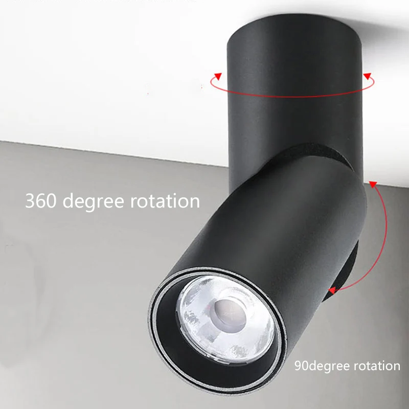 LED Downlight Prožektorius Lubų lempa 10W Ant paviršiaus montuojamas LED žemyn lempos lubų šviestuvas svetainės apšvietimui Virtuvė Nuotrauka 3