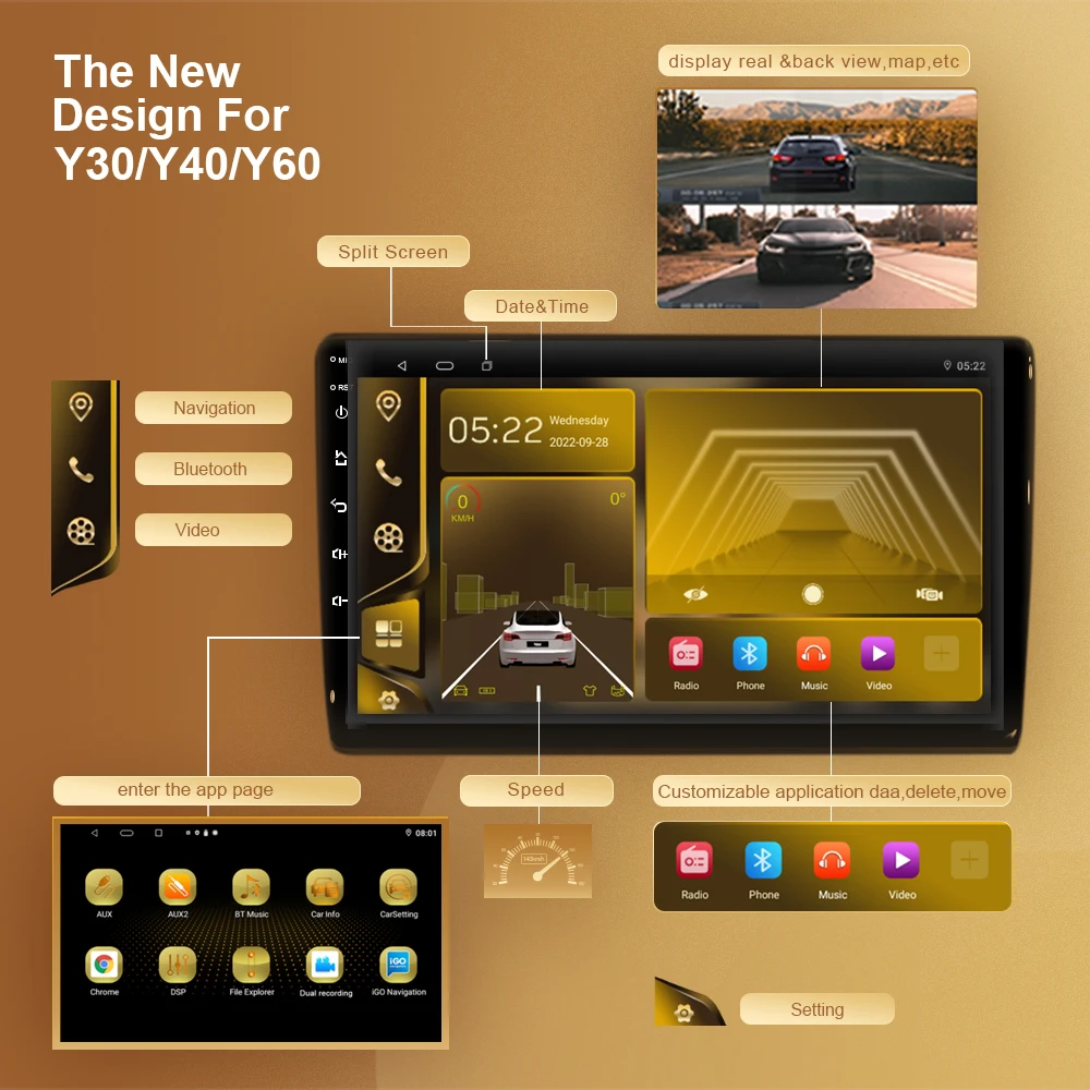 Auto Player Android Honda Accord 8 2008 - 2012 Pagrindinis blokas 7862 Carplay radijo navigacijos multimedijos ekranas Cam Dash BT WIFI Nuotrauka 4
