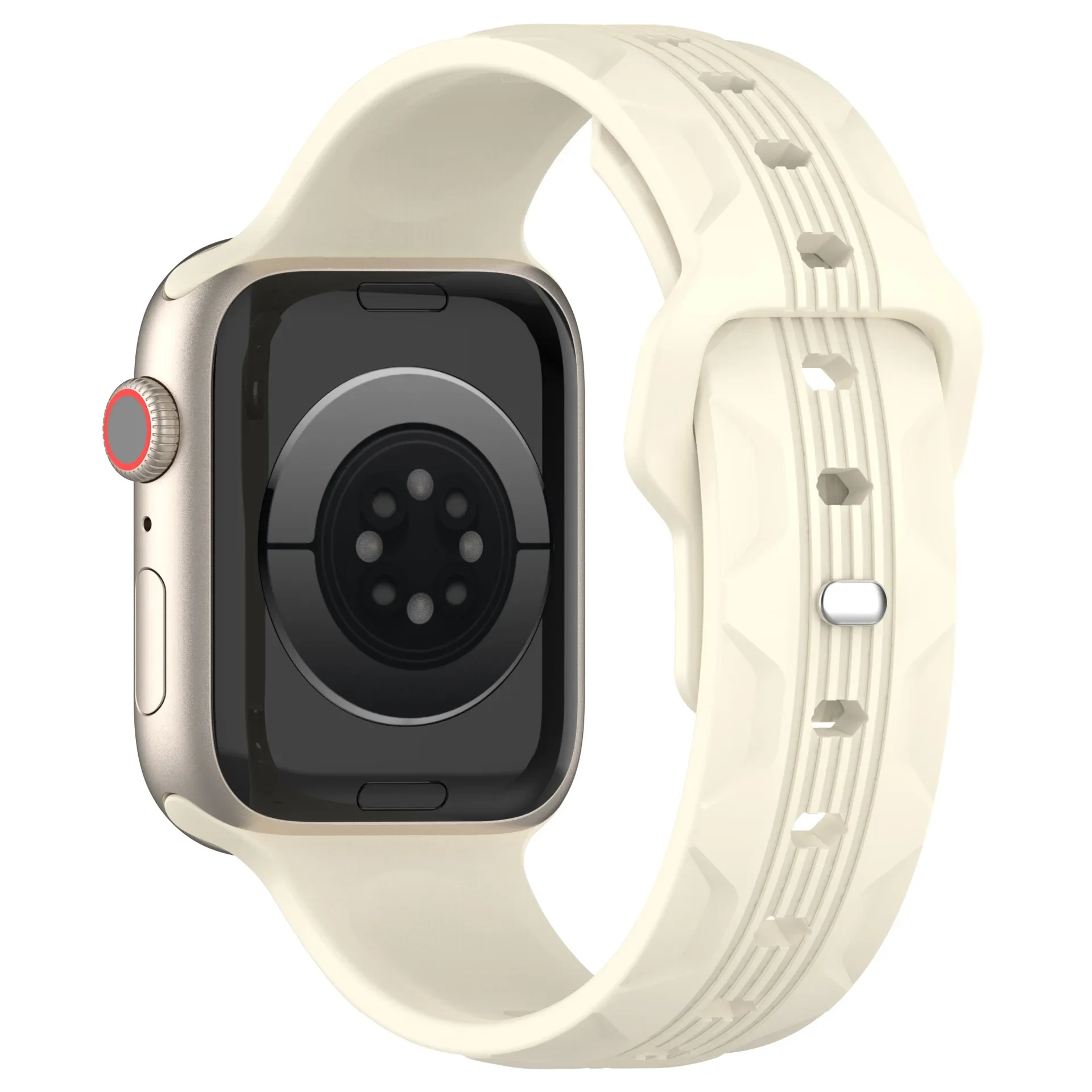 Guminis sportinis dirželis, skirtas Apple Watch Ultra 2 band 9 8 7 SE 6 5 3 Silikoninė apyrankė IWatch serijai 49mm 45mm 44mm 38mm 41 42mm Nuotrauka 1