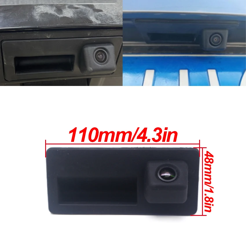 HD Galinio vaizdo vandeniui atspari aukštos kokybės kamera, skirta Volkswagen Passat 2009 ~ 2010 Lingyu 2012 ~ 2015 bagažinės rankena Fotoaparato atsarginė kamera Nuotrauka 1