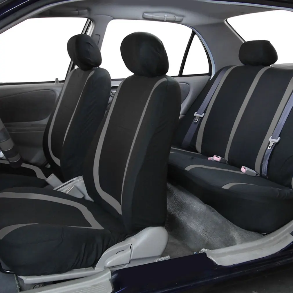 9vnt./Komplektas Sėdynių užvalkalai Automobilio priekinės kėdės užvalkalas Four Seasons Universal Breathable Soft Warm Five Seats Sleeve Nuotrauka 4
