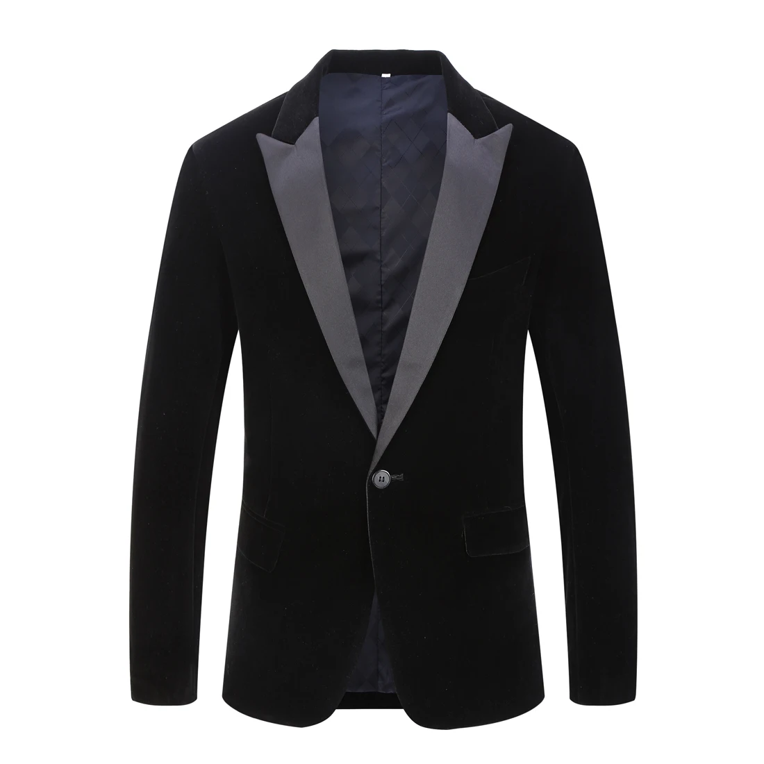 Black Velvet vyriškas kostiumas Siuvamos mados striukės Naujo stiliaus kelnės Blazer Naujausias palto dizainas Oficialus verslo žieminis švarkas Nuotrauka 2