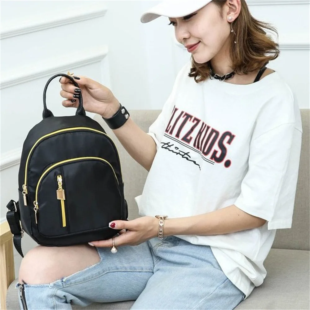 2023 Nauja dizainerė Mados Moterų kuprinė Mini Soft Touch Multi-Function Small Backpack Female Ladies Shoulder Bag Girl Purse Nuotrauka 5