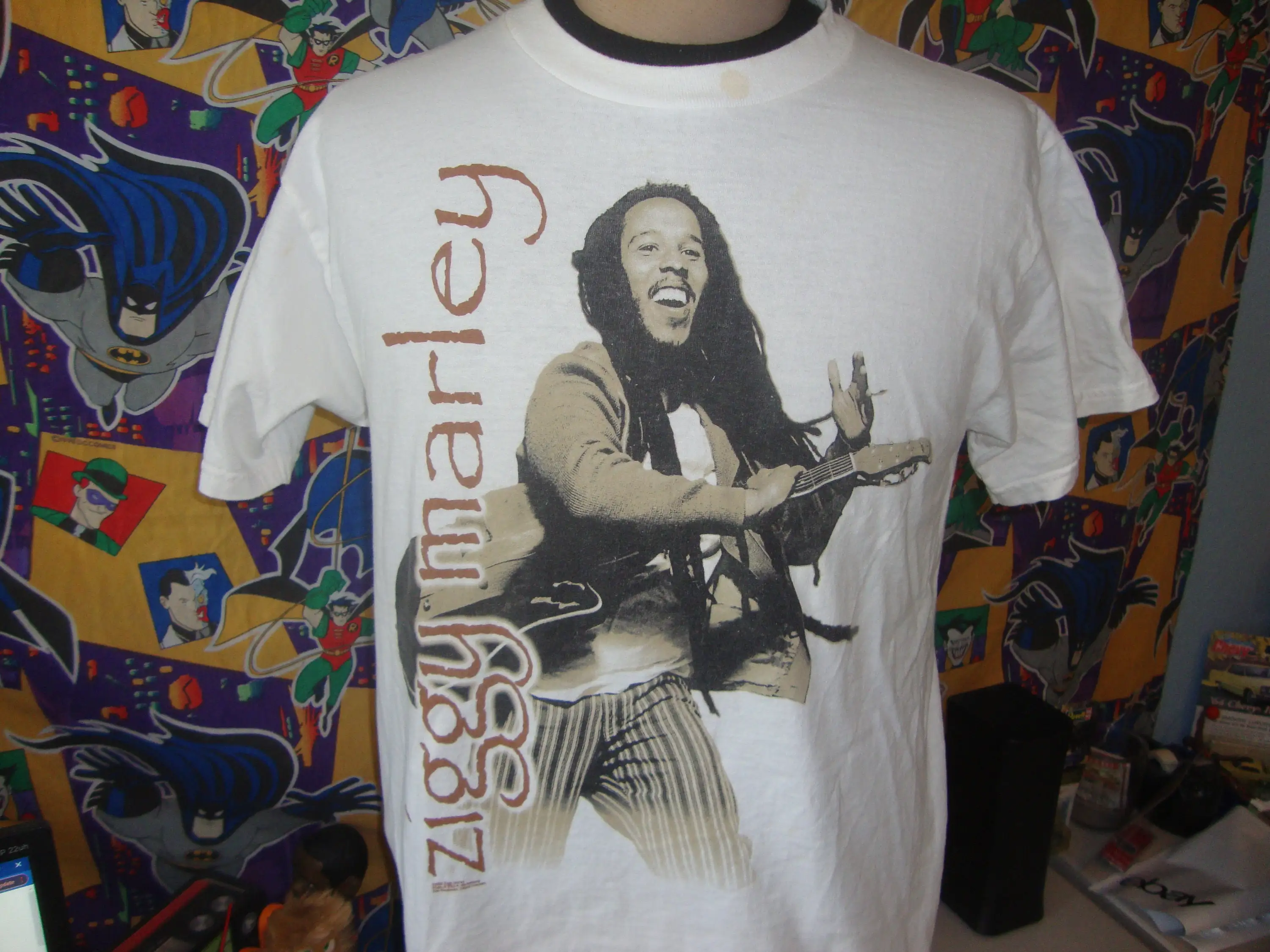 Vintage Ziggy Marley Reggae koncertinio turo marškinėliai L Nuotrauka 0