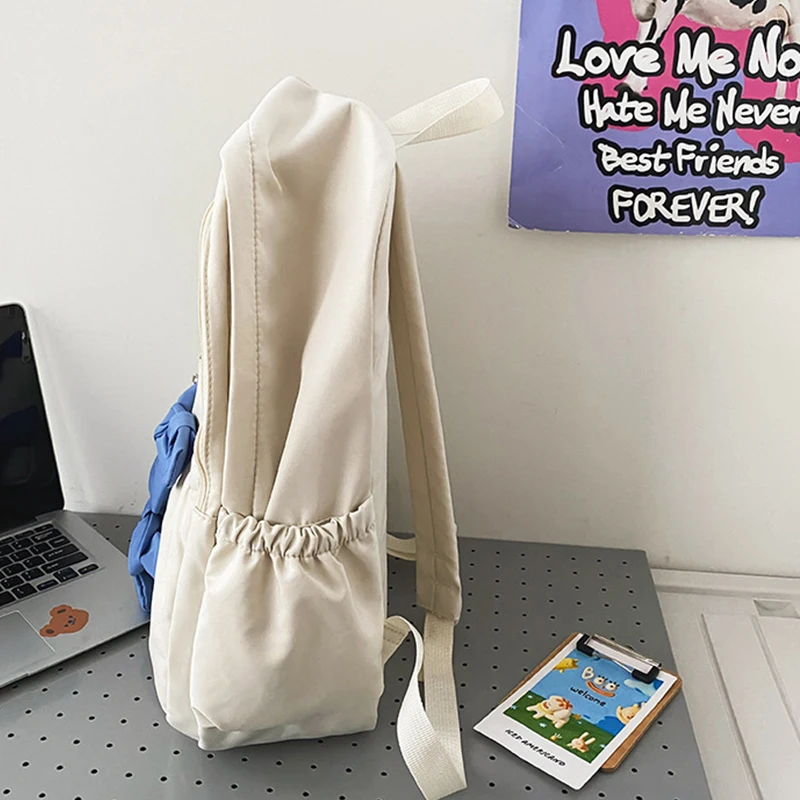 Kawaii mielas lankas mokyklinis krepšys kolegijos studentams Paaugliai Merginos Korėjos moterų kelioninis krepšys Nešiojamojo kompiuterio kuprinė Y2K Vaikai Mochila Nuotrauka 3