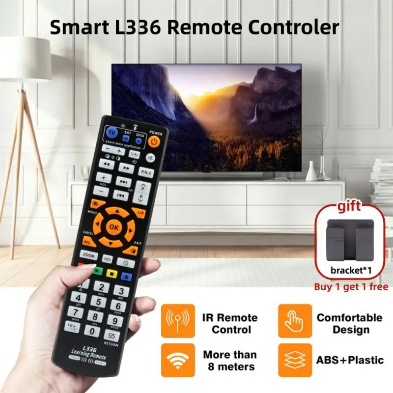 Smart L336 nuotolinio valdymo pultas IR mokymosi valdiklis televizoriui / vaizdo grotuvui / sat / cbl / str-t / dvd / vcd/ /hi-fi priedai su mokymosi funkcija Nuotrauka 0