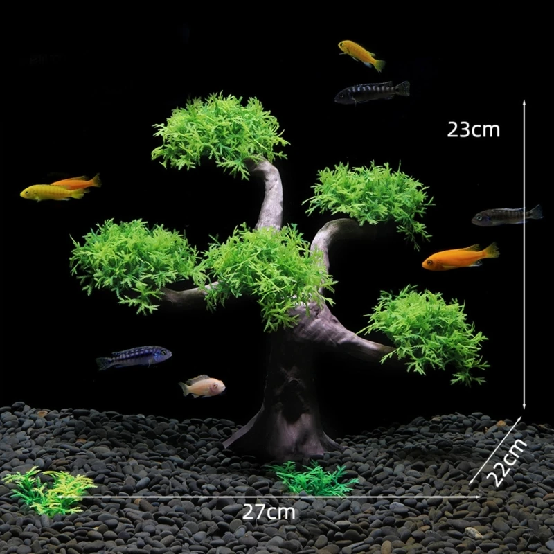 Dirbtinis vandens augalas Akvariumo augalas Terariumas FishTank papuošalai Dekoravimo įrenginys FishTank dekoravimui Nuotrauka 1