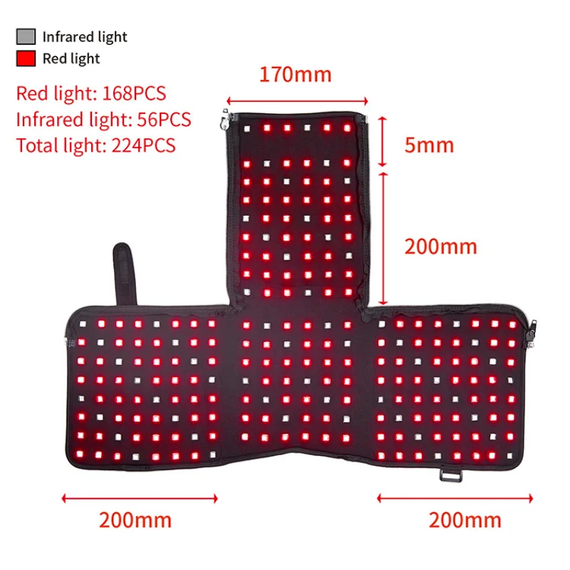DGYAO Medical LED 660 Nm 880 nm impulsinė raudona infraraudonųjų spindulių šviesa nešiojamas šalmas skausmo malšinimo įrenginiui Nuotrauka 1