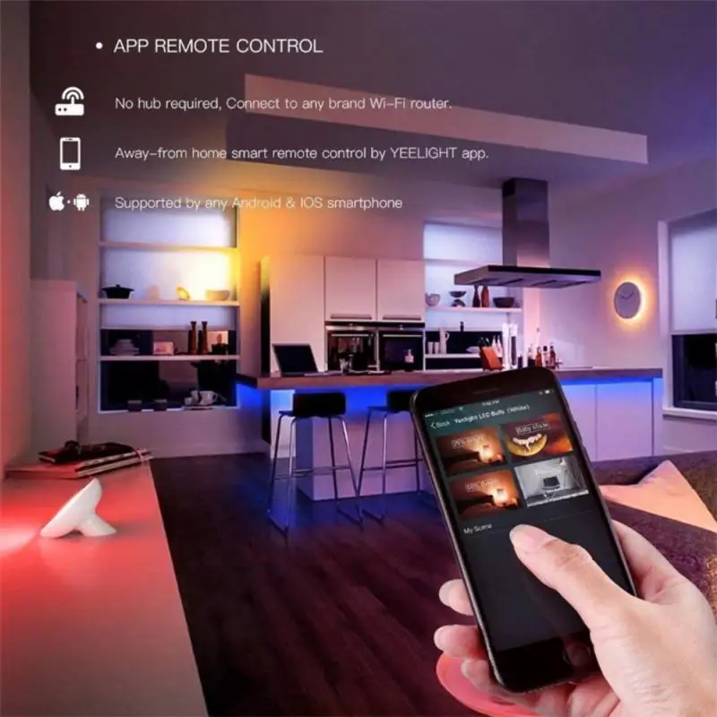 Mini LED jungiklis Belaidis rgbw apšvietimo valdiklis Valdymas balsu Wifi Dimmer valdiklis Naujas darbas su Home Alexa Mini Nuotrauka 4