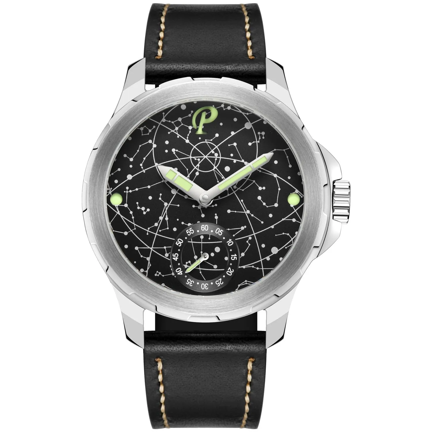 New Fashion Parnis 44mm sidabrinis dėklas Šviečiantis vyriškas laikrodis Safyro stiklo rankomis apvyniojami mechaniniai rankiniai laikrodžiai 2023 m. populiariausias prabangus prekės ženklas Nuotrauka 0