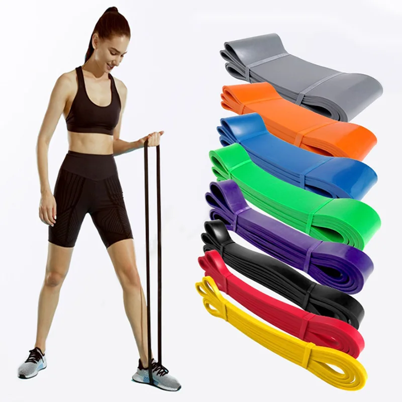 4vnt/1vnt 208cm Stretch Resistance Band Unisex Fitness Yoga Band Pilates Elastic Loop Crossfit Expander Strength Gym Exercise Nuotrauka 4