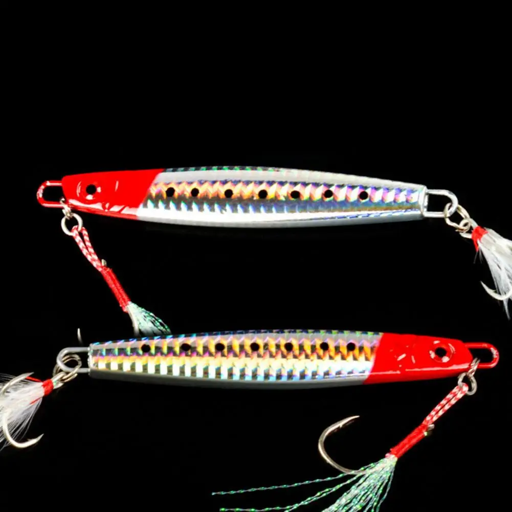 Žvejybos reikmenys Ryškių spalvų srauto lynų kūno žvejybos masalas Didelio stiprumo korozijai atsparus masalas su trišakiu kabliuku žygiavimui Nuotrauka 4