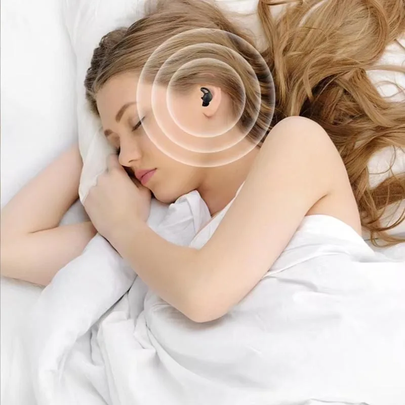 Silikoniniai miegantys ausų kištukai Garso izoliacijos apsauga Ausų anti-triukšmas kelionėms Tyrimas Triukšmo mažinimas Plaukimas atsparus vandeniui Nuotrauka 2
