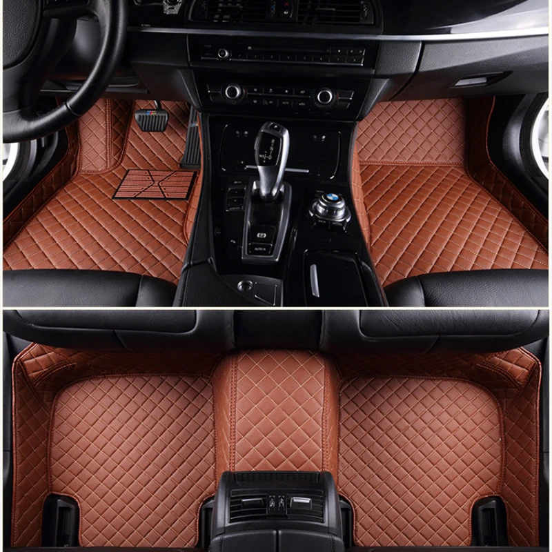 Individualūs automobilių grindų kilimėliai BMW X5 F15 2013-2018 metai Dirbtinės odos kilimas Salono automobilių aksesuarai Nuotrauka 2