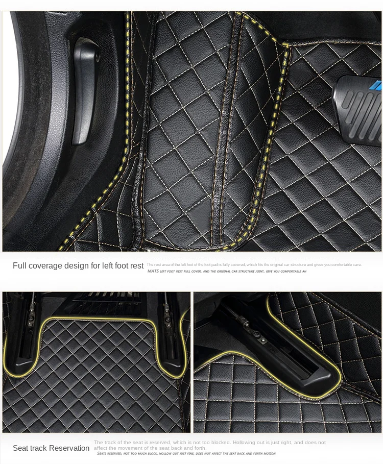 Individualūs automobilių grindų kilimėliai BMW X5 F15 2013-2018 metai Dirbtinės odos kilimas Salono automobilių aksesuarai Nuotrauka 4