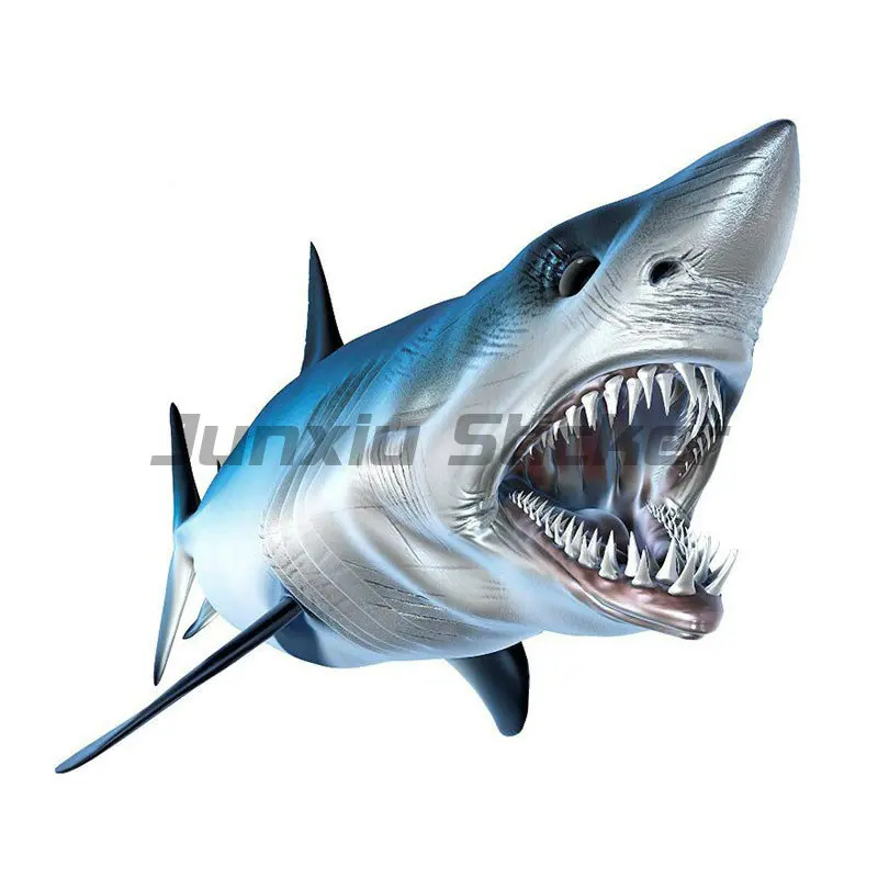 Shark Decal Buferio lipdukas Automobilio lango lipdukas Buferis Lenktyninis nešiojamas kompiuteris Šalmas Bagažinės siena Vinilo lipdukas Nuotrauka 4