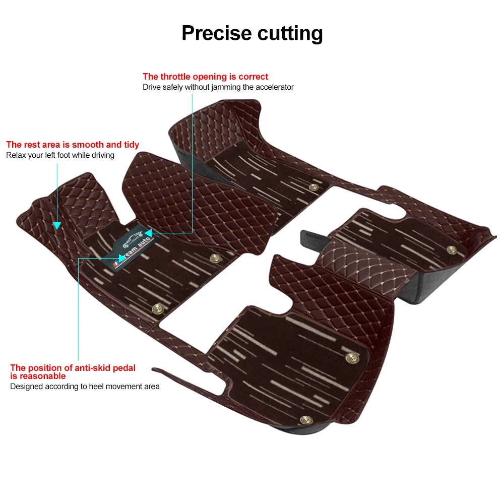 automobilių grindų kilimėlio dvisluoksnis skirtas MERCEDES BENZ GLA klasės 2023-2024 metų automobilių salono aksesuarams Neslidūs automatiniai kojų įklotai Nuotrauka 1
