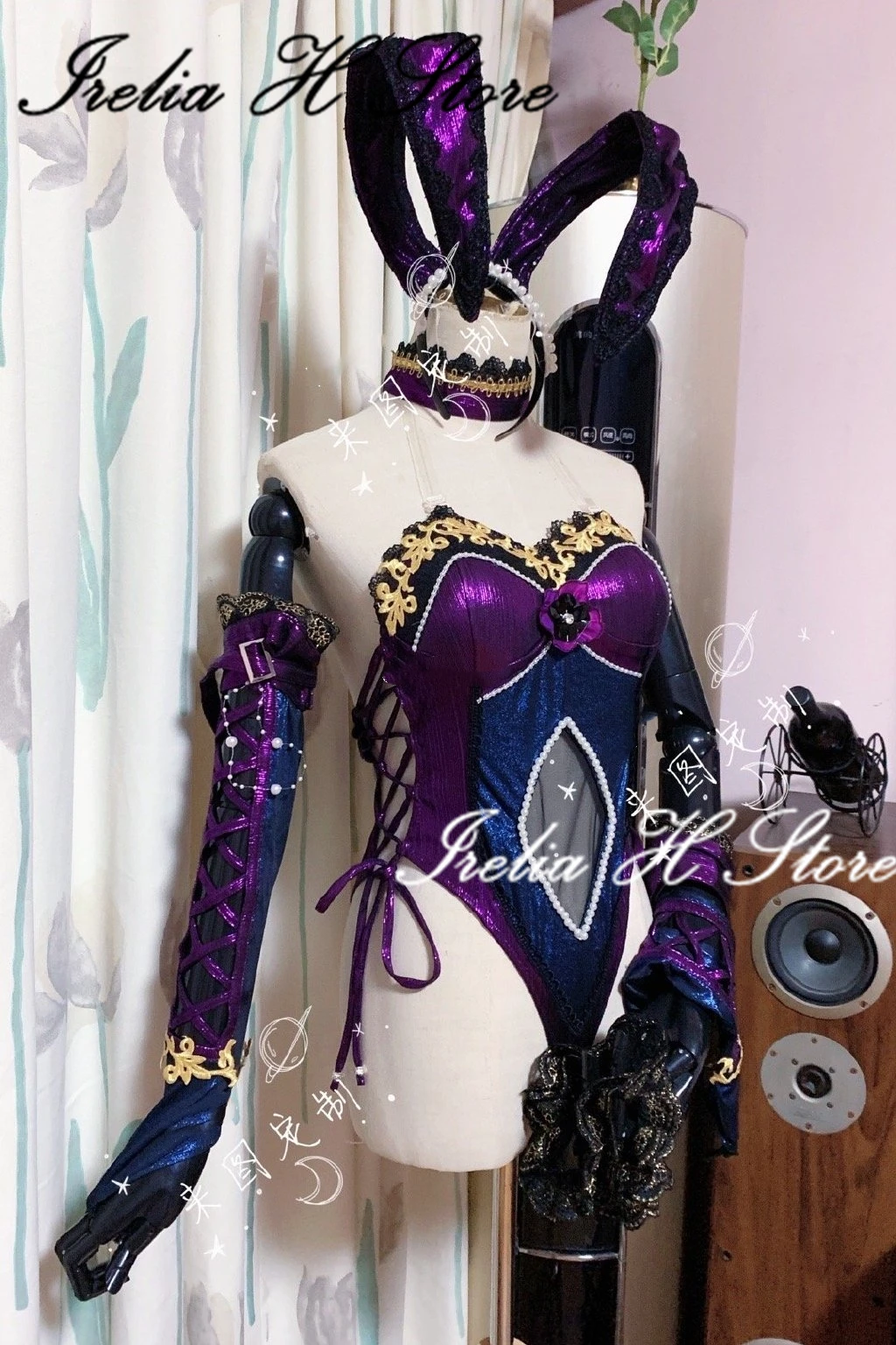 Irelia Custom made/size Raikou Minamotono Fate/Grand Fan Art Bunny Girl Raikou Minamotono Cosplay kostiumas Seksuali zuikio mergina Raikou Nuotrauka 2