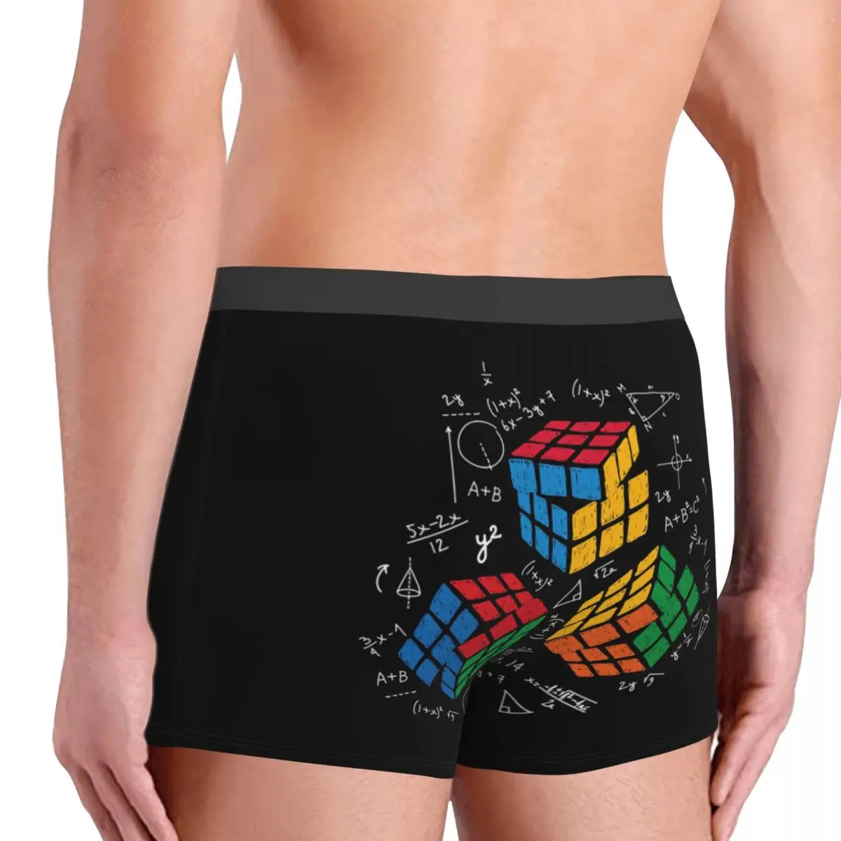 Šauni matematika Rubikas Rubiksas Žaidėjas Kubas Matematika Mėgėjai Boksininkai Šortai Kelnaitės Vyriškos apatinės kelnaitės Tamprios Mokytojų trumpikės Apatiniai drabužiai Nuotrauka 3