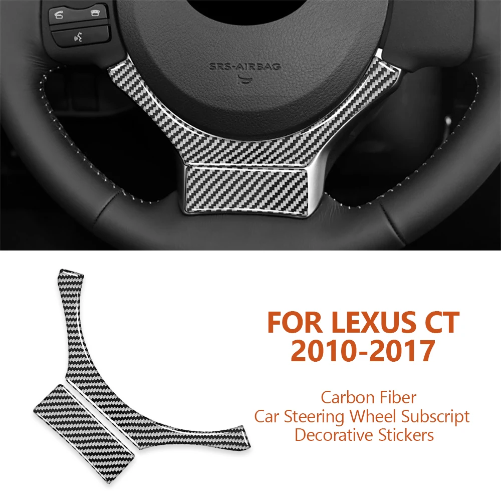 Lexus CT 2010-2017 Automobilių stilius Anglies pluoštas Automobilio vairas Apatinis indeksas Dekoratyviniai lipdukai Automobilių interjero aksesuarai Nuotrauka 0