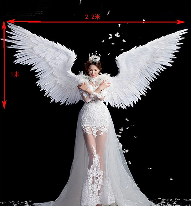 Pure Black angel feather wing adult model runway apatinių drabužių šou festivalio vakarėlio sparnai Kalėdų vestuvės Nuotrauka 4