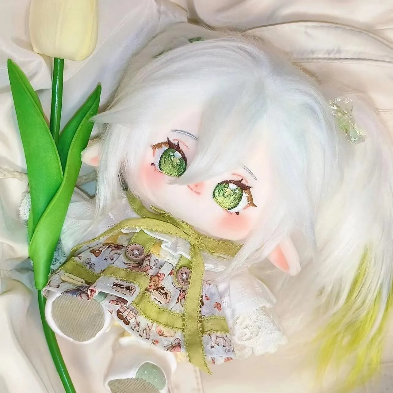 Genshin Impact Cosplay Nahida 20cm Plush Stuffed Doll Body Game Dress UP Cotton Plushie Pillow Mascot Xmas Gift Nuotrauka 0