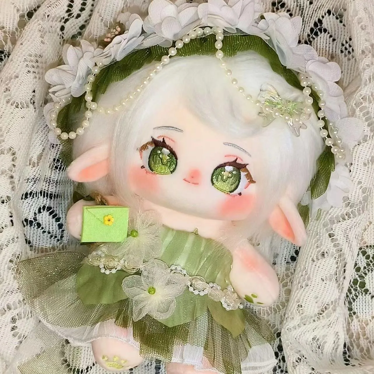 Genshin Impact Cosplay Nahida 20cm Plush Stuffed Doll Body Game Dress UP Cotton Plushie Pillow Mascot Xmas Gift Nuotrauka 2