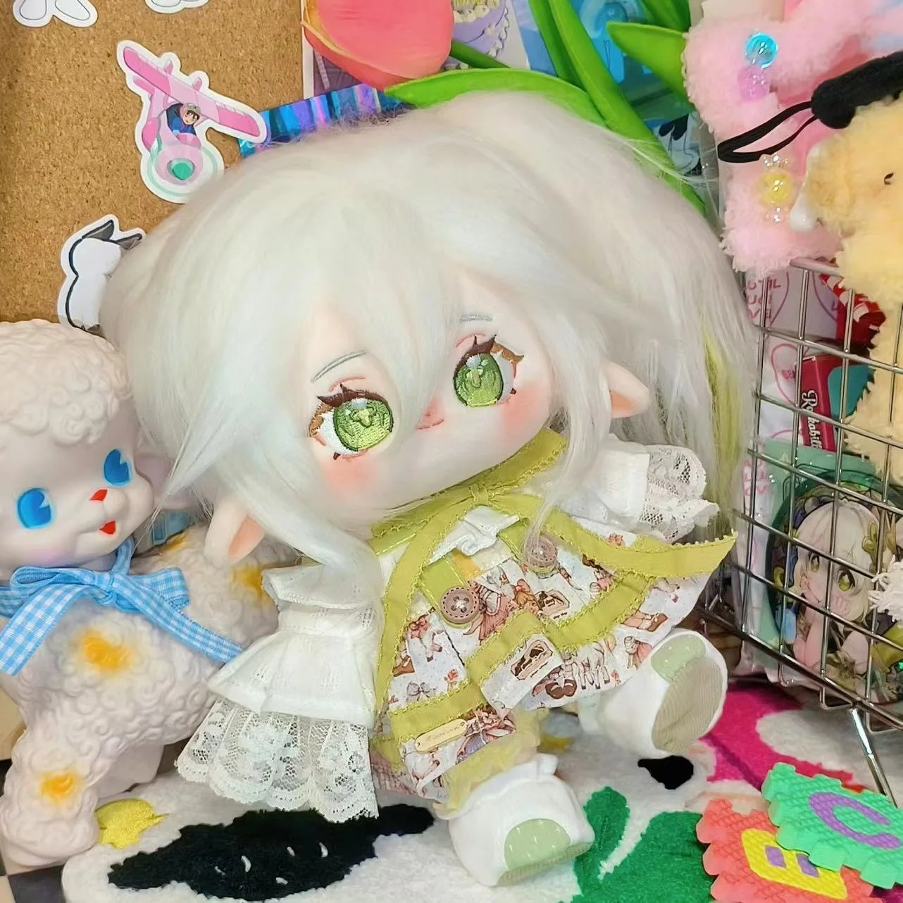 Genshin Impact Cosplay Nahida 20cm Plush Stuffed Doll Body Game Dress UP Cotton Plushie Pillow Mascot Xmas Gift Nuotrauka 3