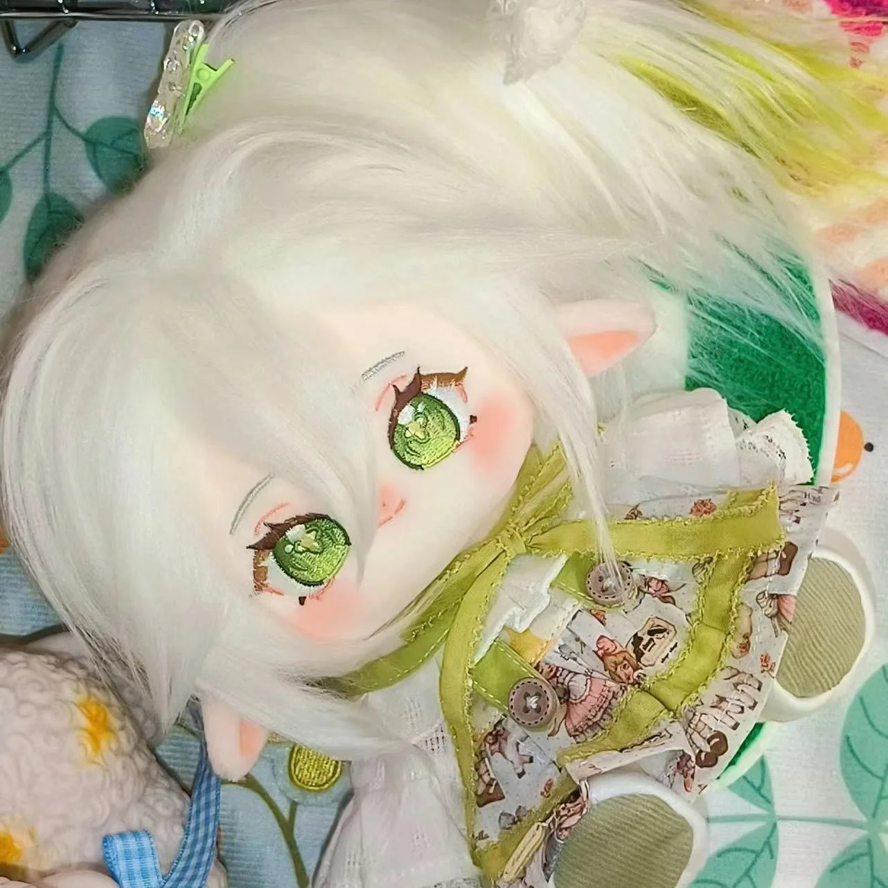 Genshin Impact Cosplay Nahida 20cm Plush Stuffed Doll Body Game Dress UP Cotton Plushie Pillow Mascot Xmas Gift Nuotrauka 4