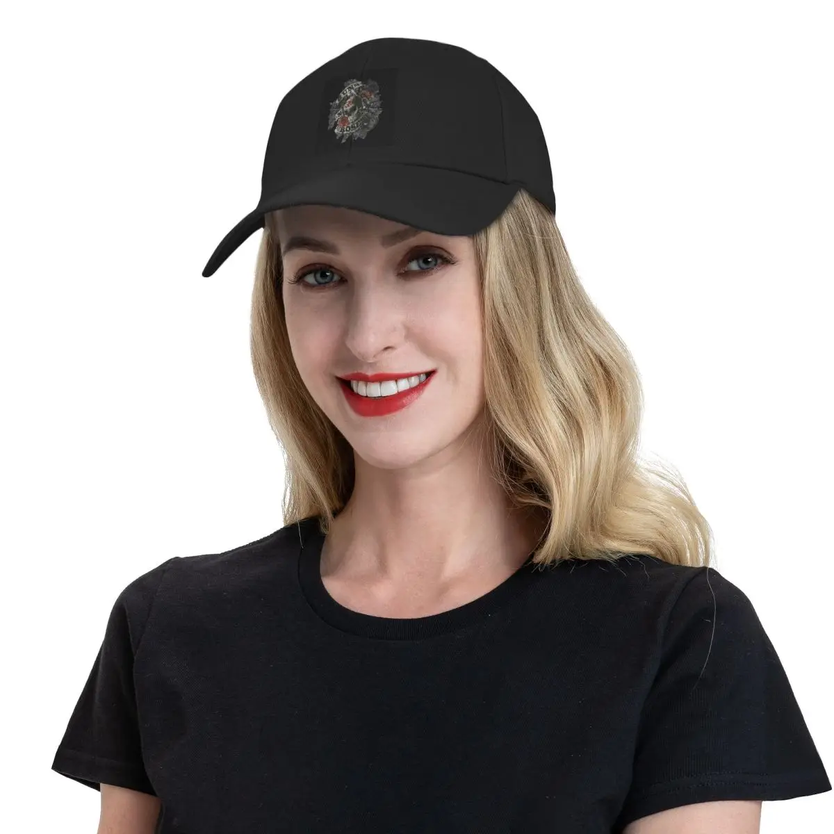 Gunsnroses Skull Caps Baseball Snapback Mesh Hats Hip Hop Letter Caps For Men Female Outdoor Casual Sun Hat Nuotrauka 3