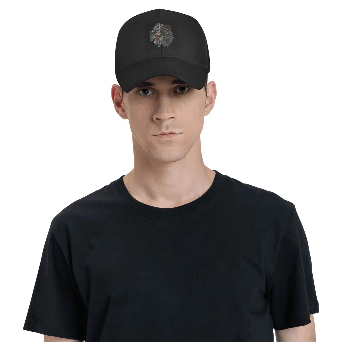 Gunsnroses Skull Caps Baseball Snapback Mesh Hats Hip Hop Letter Caps For Men Female Outdoor Casual Sun Hat Nuotrauka 4