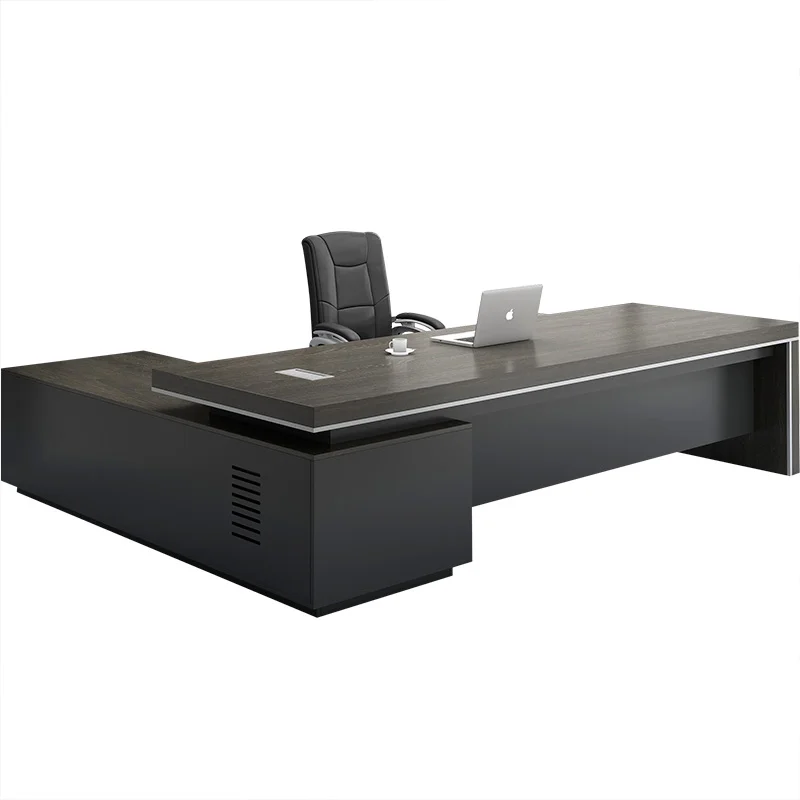 Prabangūs modernūs biuro stalai Konferencija Medinė pastatoma klaviatūra Biuro stalai Monitoriaus saugykla Scrivania Ufficio Lavoro baldai Nuotrauka 5