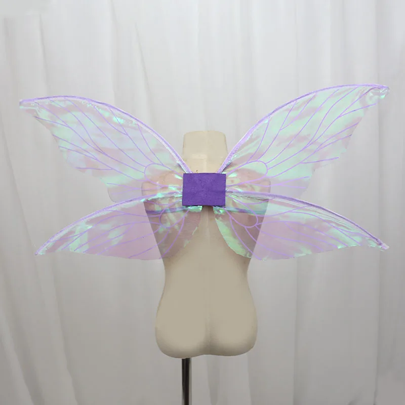 Fairy Butterfly Sheer Wings Dress Up Angel Halloween kostiumų rekvizitai vaikams Mergaitės Moterys Kelios spalvos Nuotrauka 0