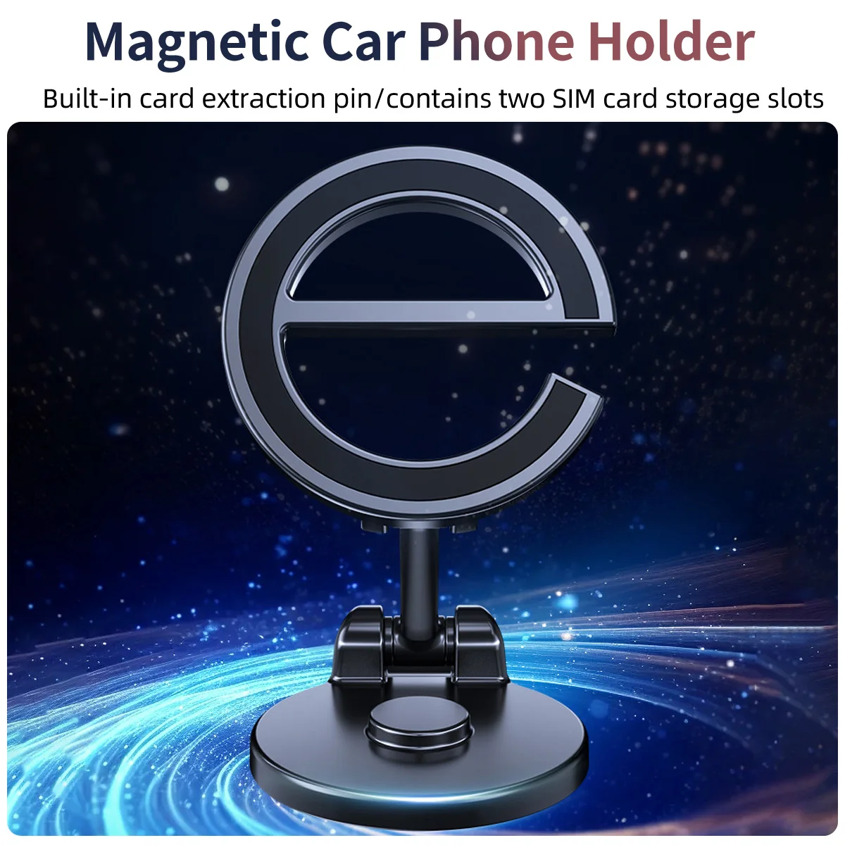 720 Pasukti magnetinį automobilio telefono laikiklį Stovas Magnetas Automobilio laikiklis Palaikymas GPS mobilusis laikiklis automobilyje, skirtame 