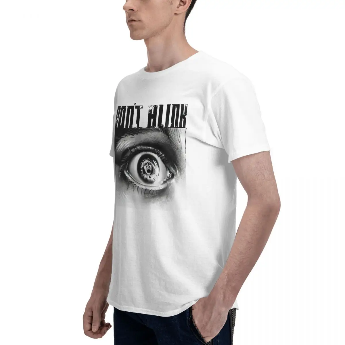 Top Sale A Doctor Who Dont Blink Print Casual Loose Tee Shirt Harajuku Unisex marškinėliai Nuotrauka 2