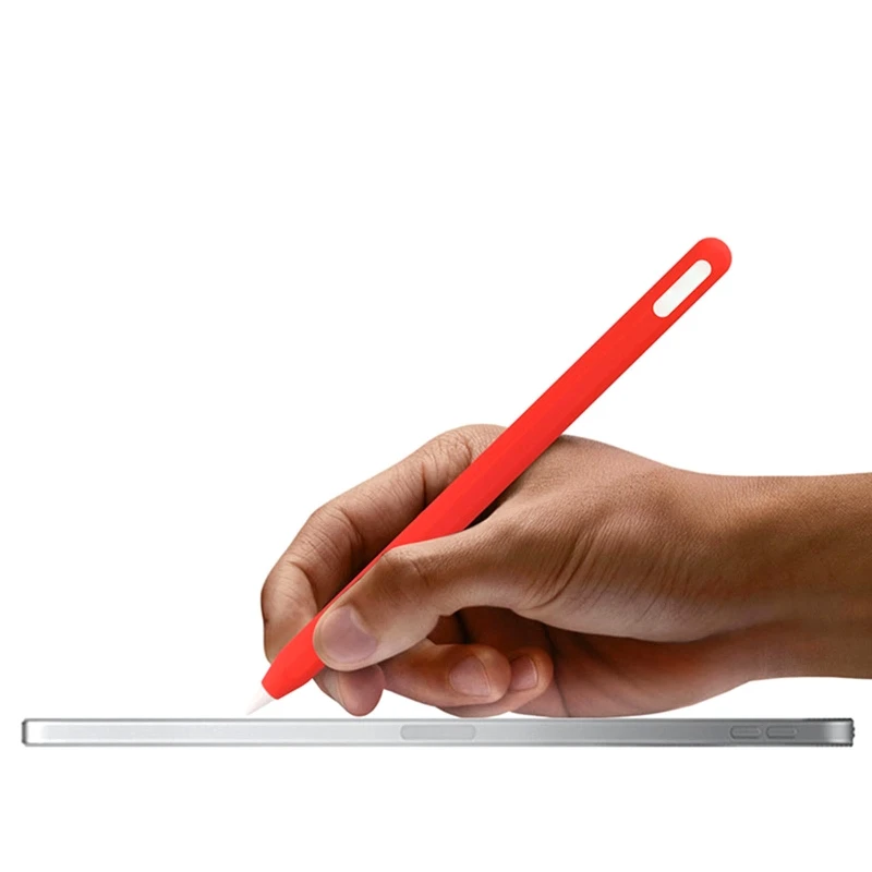 ForApple Pencil 2 planšetinis kompiuteris, skirtas jutikliniam rašikliui Minkštas silikoninis dangtelis Rašiklis Apsauga nuo įbrėžimų f Nuotrauka 1