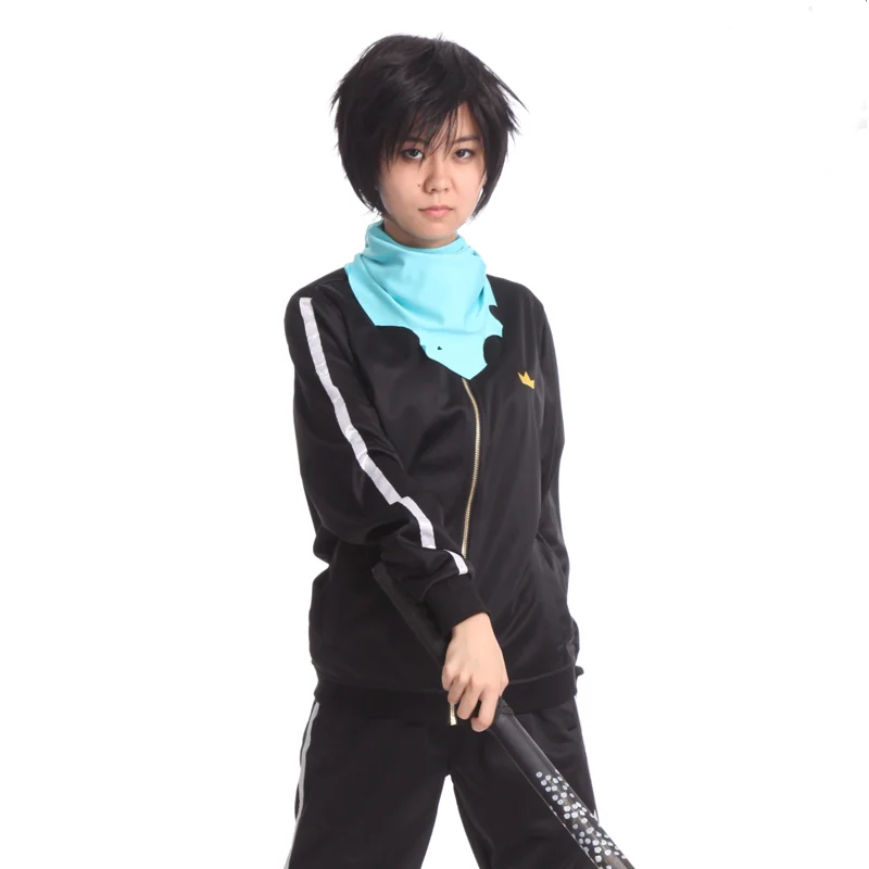 Anime Noragami Stray God Yato vyrai Cosplay kostiumas Sportinė apranga Kelnės Šalikas Visas moterų komplektas ir perukai Helovino uniformos Nuotrauka 1
