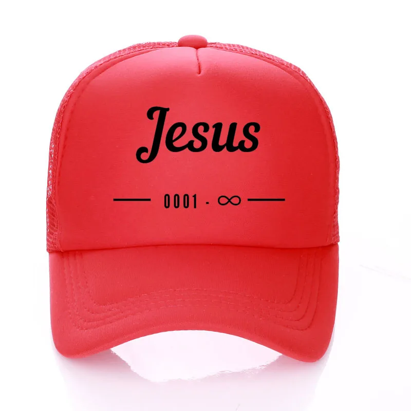 Jesus Hats Adult/ Children Son of King Trucker Cap Jesus Cross Men Snapbacks Mesh Net Sun Hat Crosses Adjust Kids Nuotrauka 0