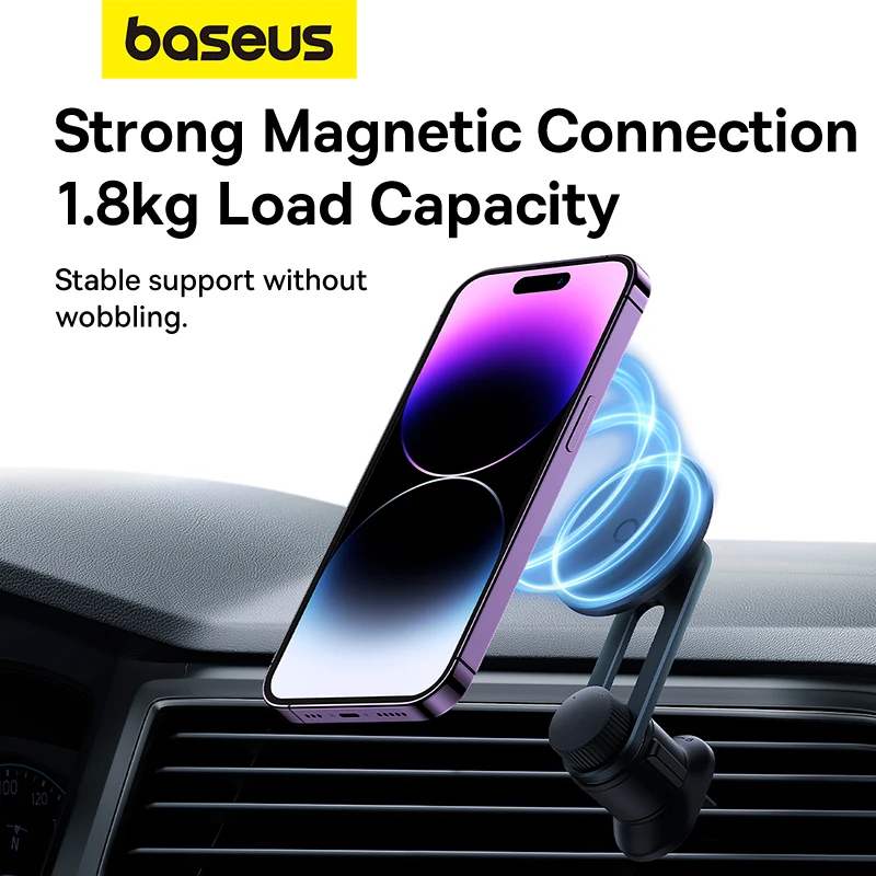 Baseus magnetinis 360° Rotaable automobilinis telefono laikiklis Stovas sulankstomo telefono palaikymo laikiklis Iphone 12 13 14 Pro Max Nuotrauka 2