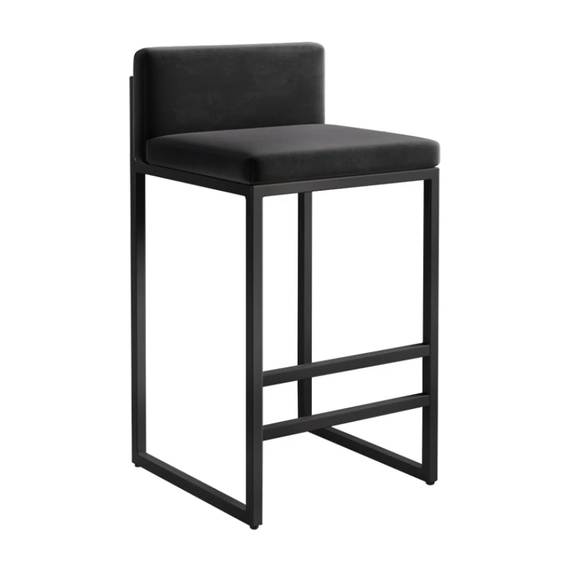 Modern Black Bar kėdės akcentas Nordic Garden lauko valgomojo kėdės Virtuvės dizaino salonas Cadeiras De Jantar Baro baldai BY021 Nuotrauka 0