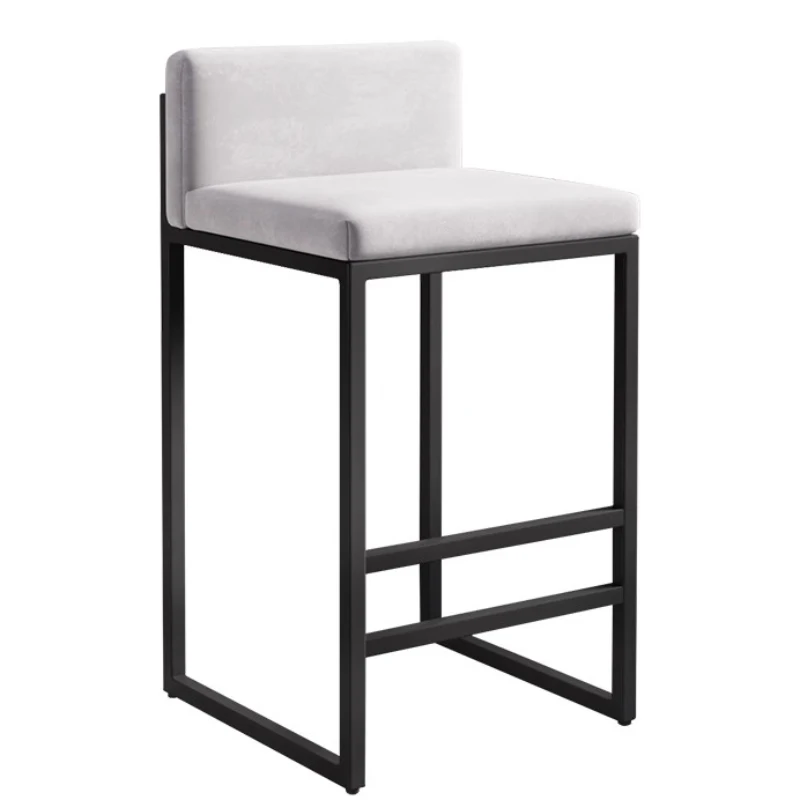 Modern Black Bar kėdės akcentas Nordic Garden lauko valgomojo kėdės Virtuvės dizaino salonas Cadeiras De Jantar Baro baldai BY021 Nuotrauka 5