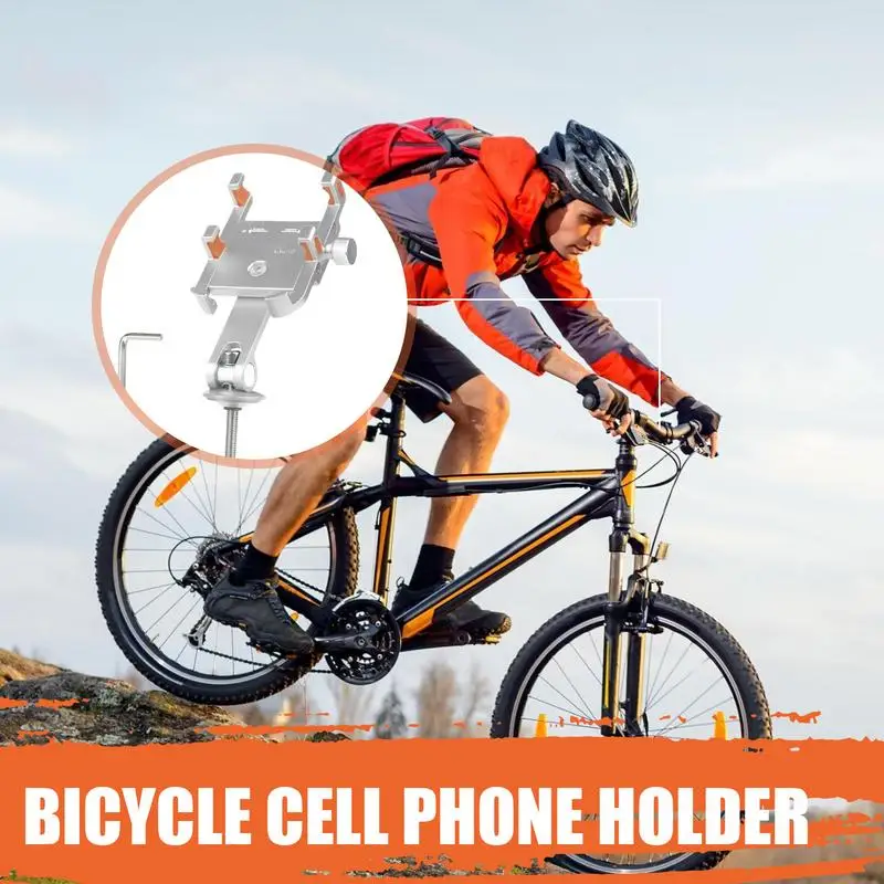 Telefono laikiklis dviračio dviračiui Mobiliojo telefono laikiklis Rotuojamas smūgių sugėrimas Kalnų dviračių priedai Motociklo telefono laikiklio laikiklis Nuotrauka 5